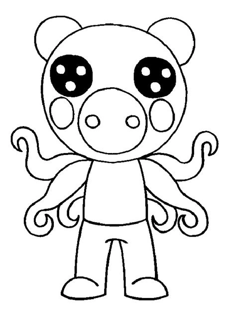 Kolorowanka ośmiornica roblox